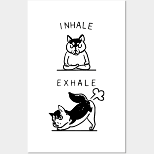 Inhale Exhale Husky Posters and Art